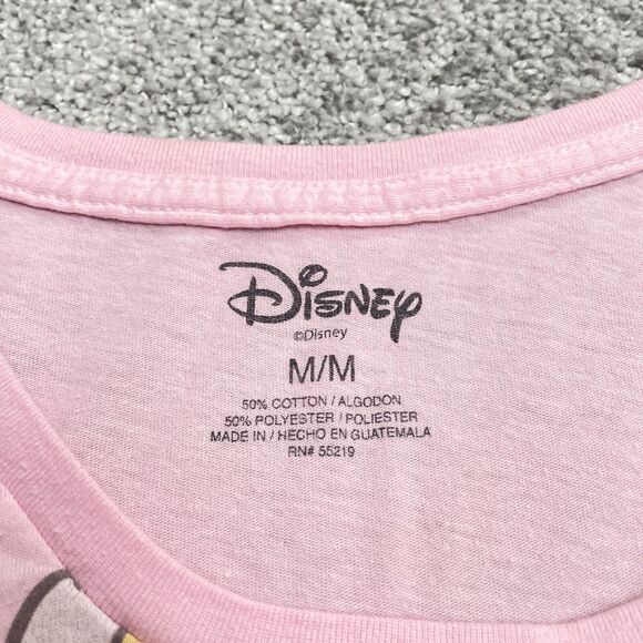 Disney Minie Mouse Graphic T-Shirt Juniors Medium Pink Round Neck Casual Tee - Picture 8 of 14